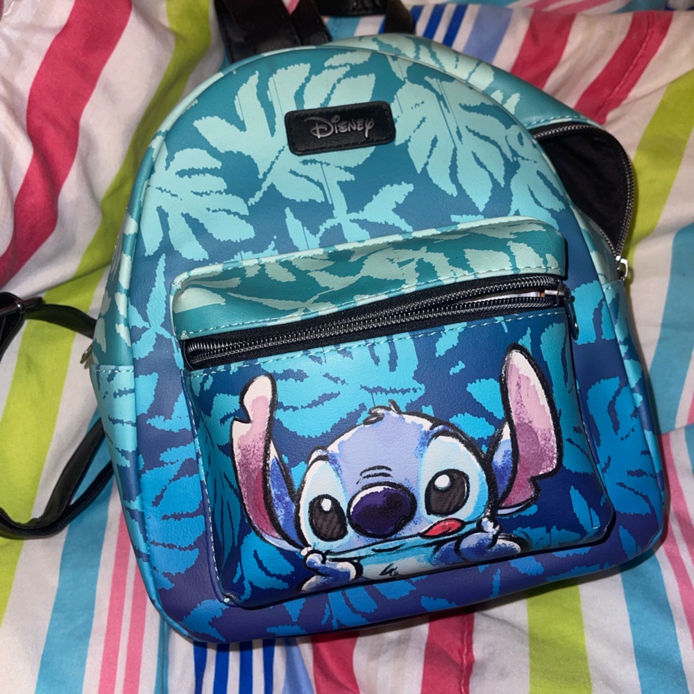 Disney Blue and Teal Stitch Backpack